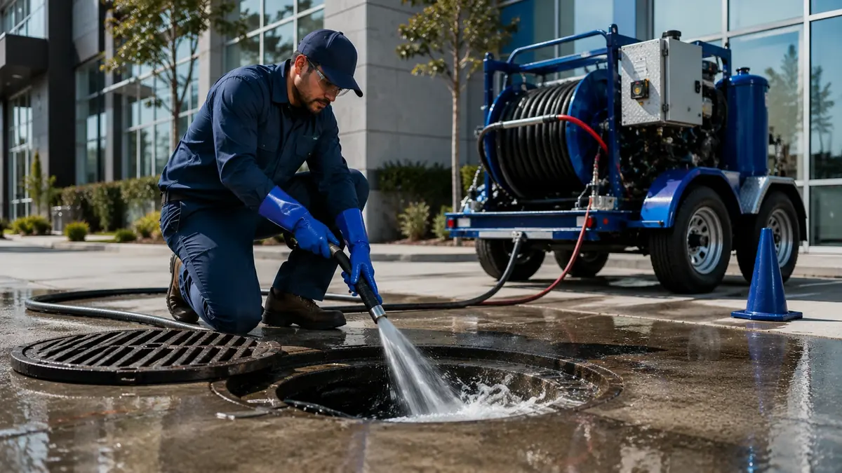 Commercial Hydro Jet Drain Cleaning in Highland