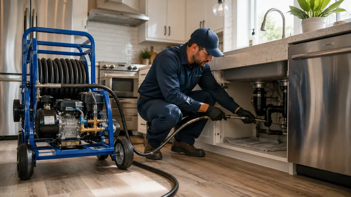 Kitchen Drain Hydro Jetting in Highland