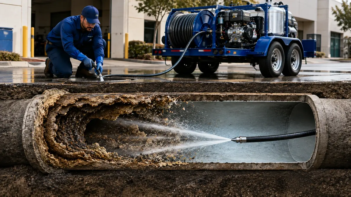 Sewer Pipe Descaling in Highland